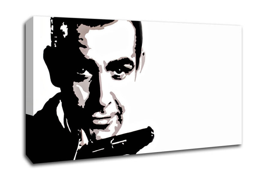 James Bond Sean Connery Canvas Wall Art