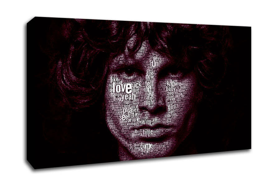 Jim Morrison Words Canvas Wall Art
