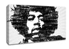 Jimi Hendrix Black And White Canvas Wall Art