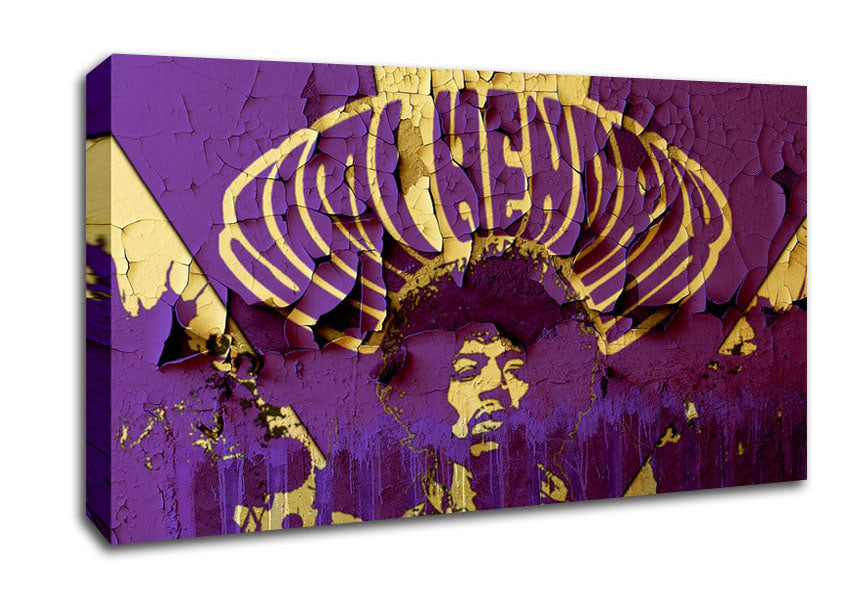 Jimi Hendrix Purple Haze Canvas Wall Art