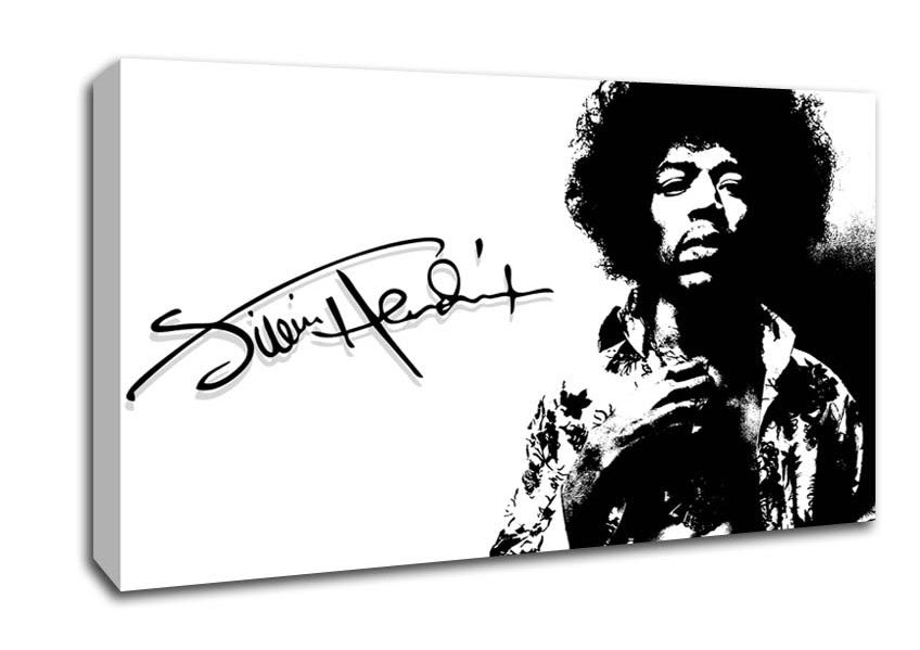 Jimi Hendrix Signature Canvas Wall Art