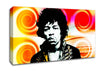 Jimi Hendrix Swirls Canvas Wall Art