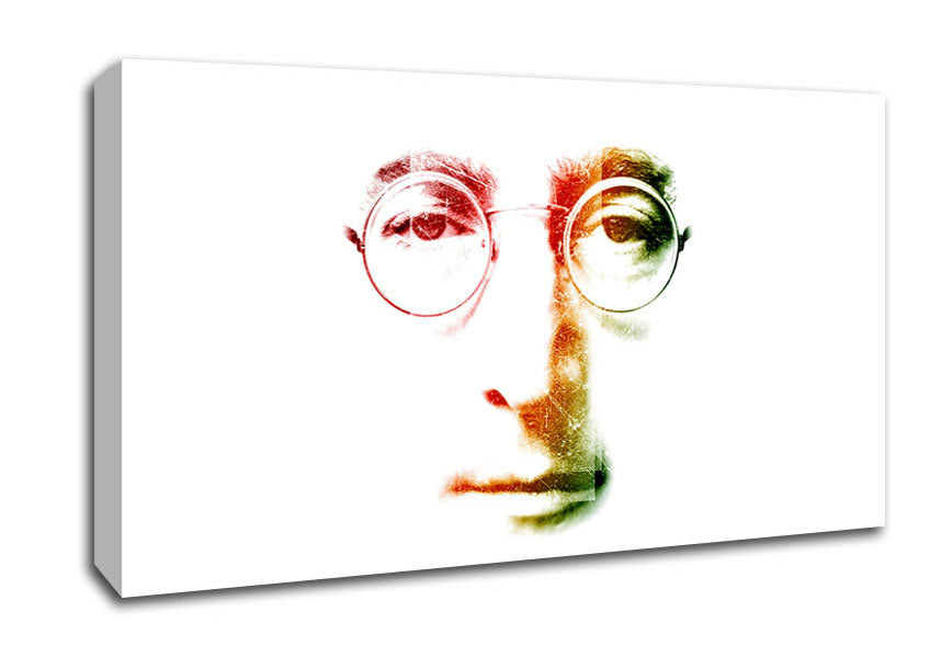 John Lennon Face Canvas Wall Art