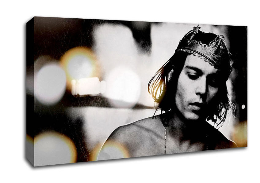 Johnny Depp Crown Canvas Wall Art
