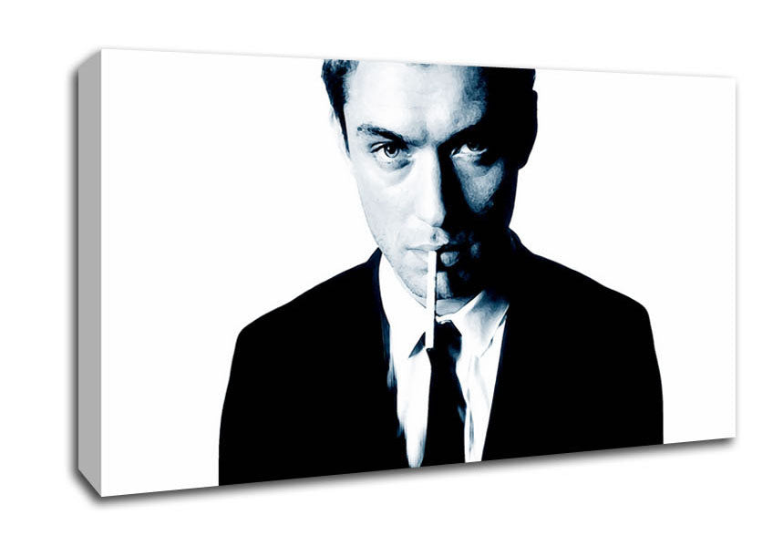 Jude Law Blue Canvas Wall Art