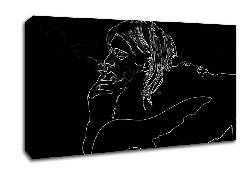 Kurt Cobain Exhale Canvas Wall Art