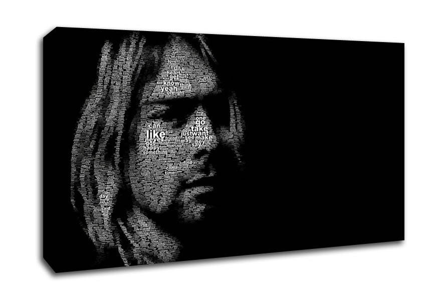 Kurt Cobain Portrait Canvas Wall Art