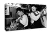 Laurel And Hardy Heave Canvas Wall Art
