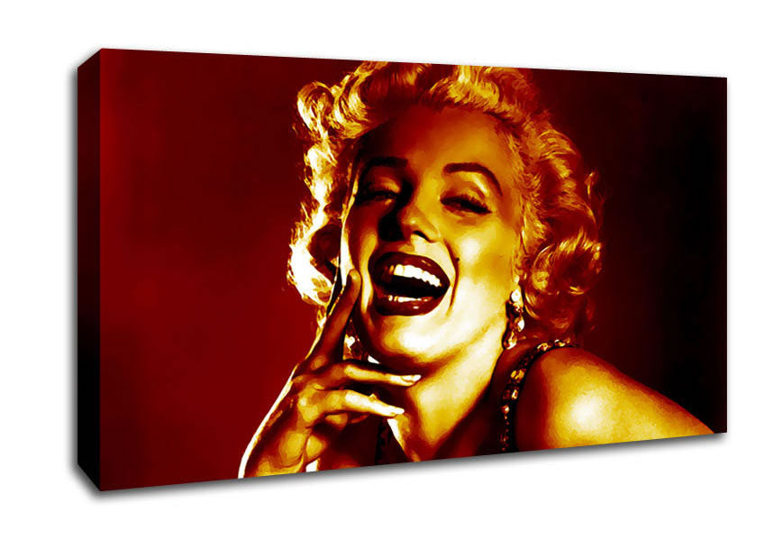 Marilyn Monroe Gold Canvas Wall Art
