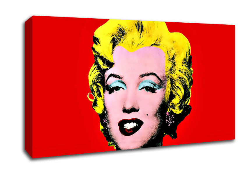 Marilyn Monroe Red Canvas Wall Art