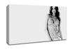 Miranda Kerr B n W Canvas Wall Art