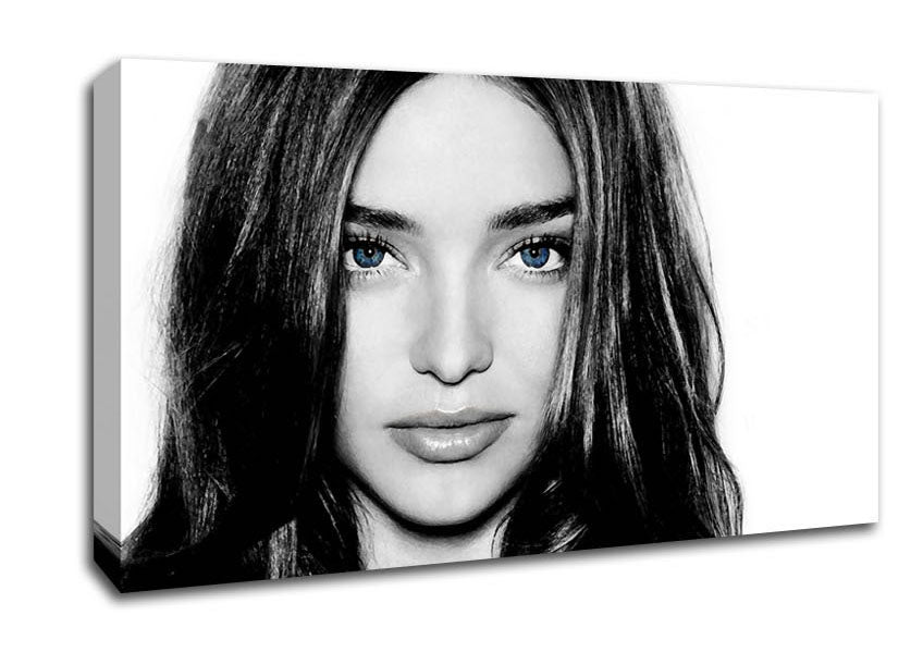 Miranda Kirr Face B n W Canvas Wall Art
