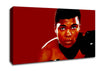 Muhammad Ali Red Canvas Wall Art