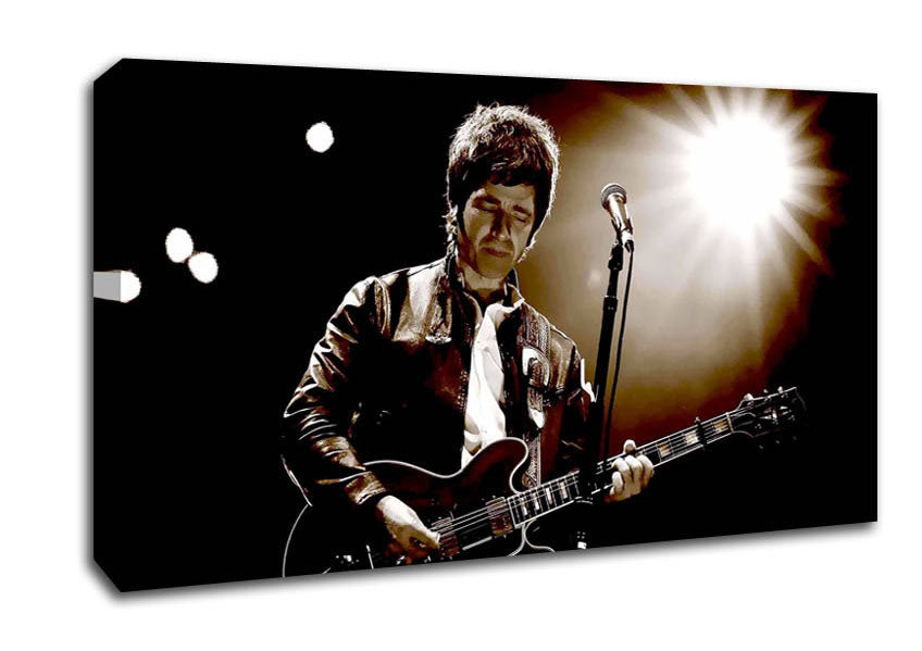 Noel Gallagher Oasis Sepia Canvas Wall Art