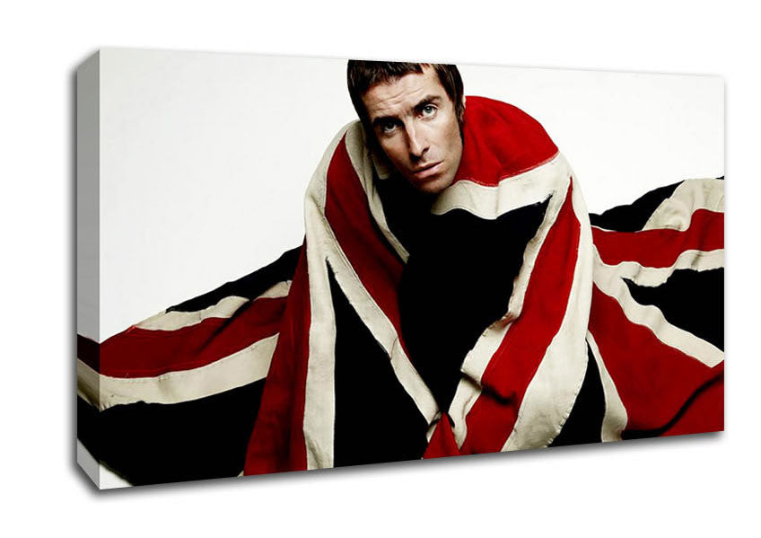 Oasis Liam Gallagher Flag Canvas Wall Art