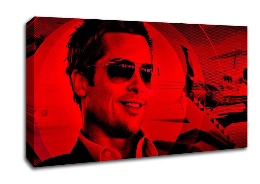 Oceans Eleven Brad Pitt Canvas Wall Art