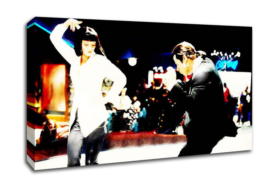 Pulp Fiction Dance Off Mia Canvas Wall Art