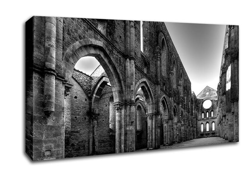 Old Building Canvas Wall Art