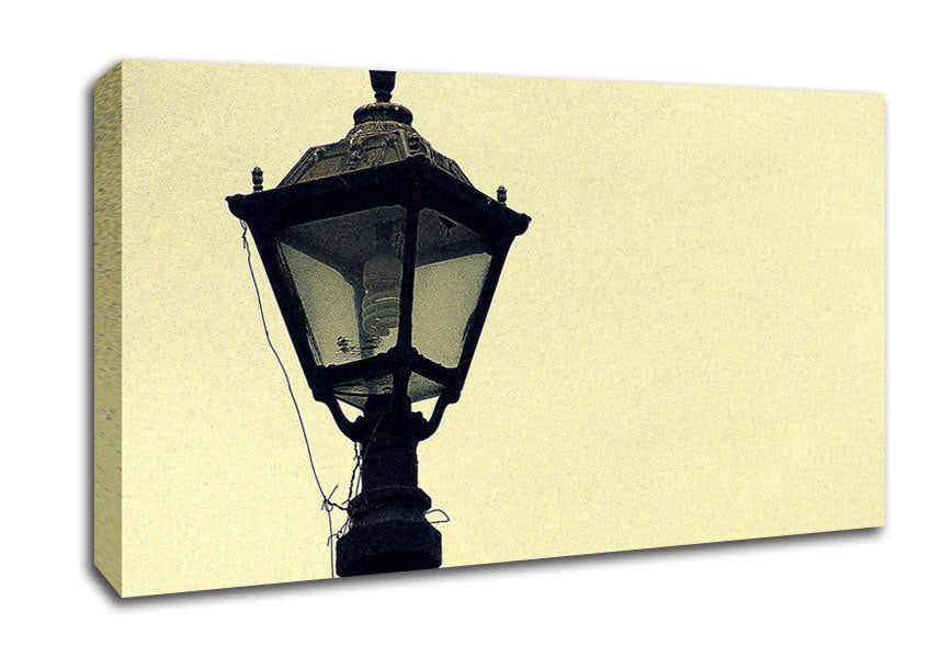Old Street Lamp Canvas Wall Art