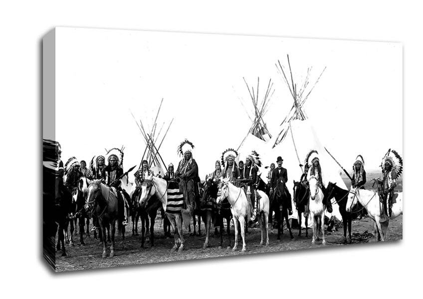 Native American Indians Canvas Wall Art