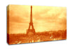 Old Image Of The Eiffel Tower Canvas Wall Art