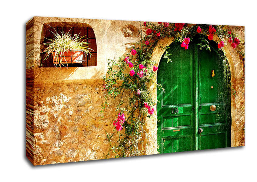 Picturesque Old House Canvas Wall Art