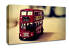 Old English Bus Toy Canvas Wall Art