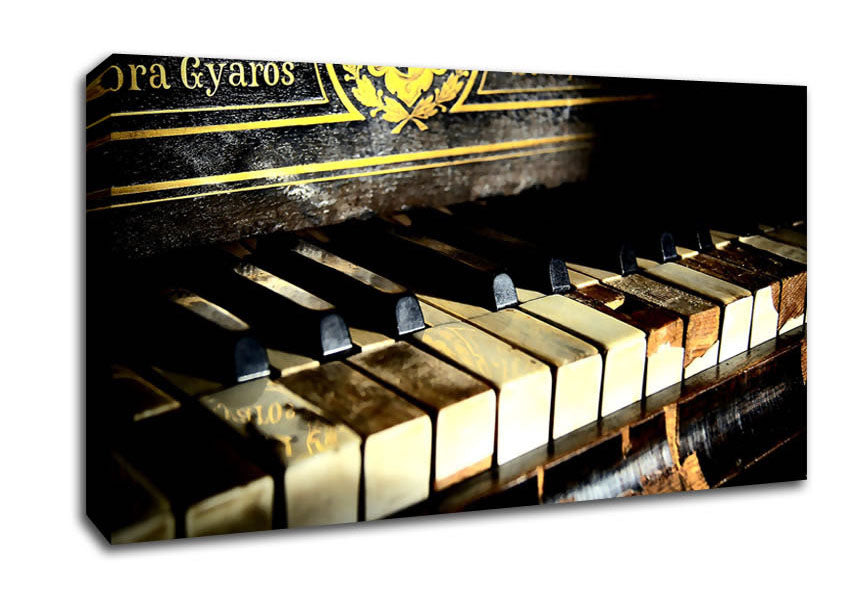 Old Piano 2 Canvas Wall Art
