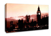 London Big Ben St Pauls Retro Canvas Wall Art