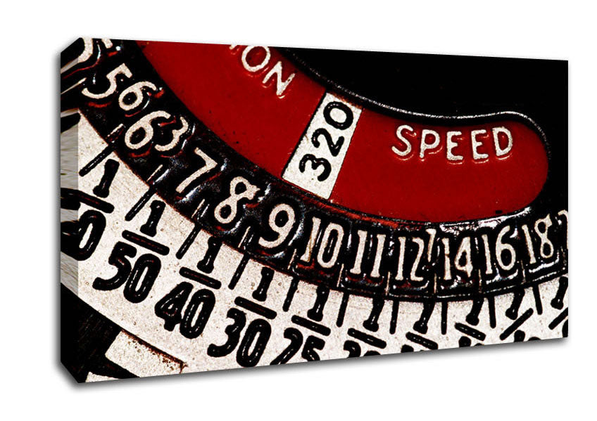 Number Dial Canvas Wall Art