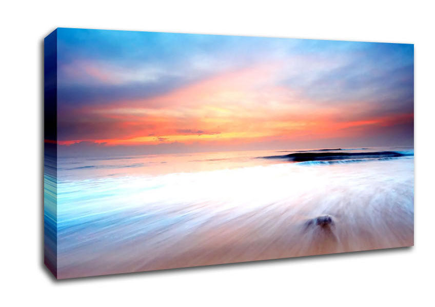 Movement Of The Ocean Sand Canvas Wall Art
