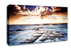 Ocean Shore Below The Clouds Canvas Wall Art