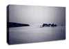 Lilac Foggy Rocks Canvas Wall Art
