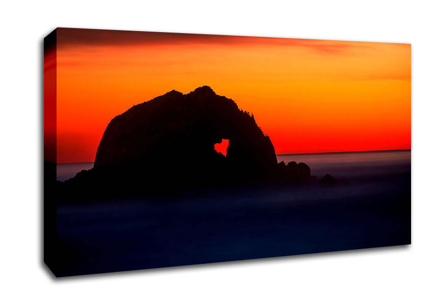 In Love With The Ocean Canvas Wall Art