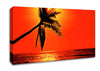 Palmtree Sunblaze Canvas Wall Art