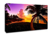 Paradise Beach At Sunset Canvas Wall Art