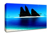Paradise Island Under The Moon Canvas Wall Art