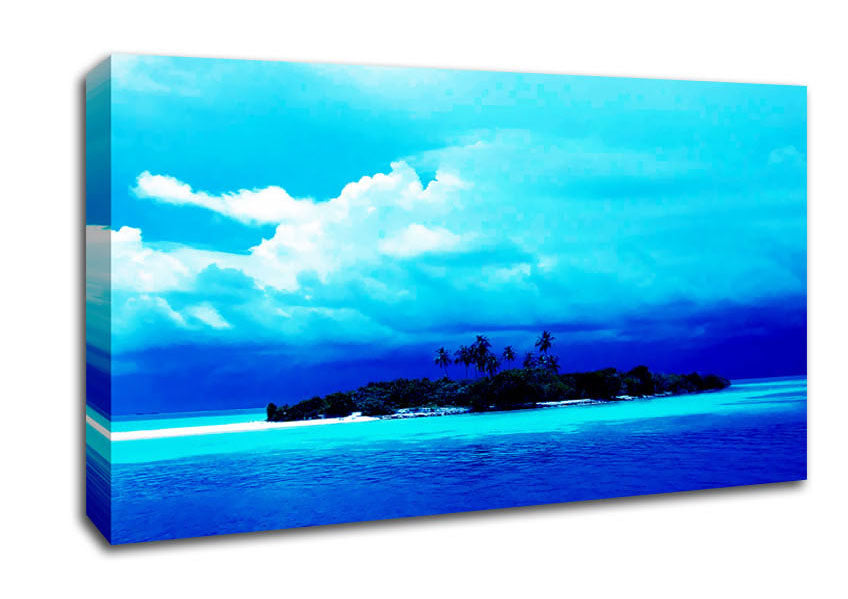 Just Turquoise Canvas Wall Art