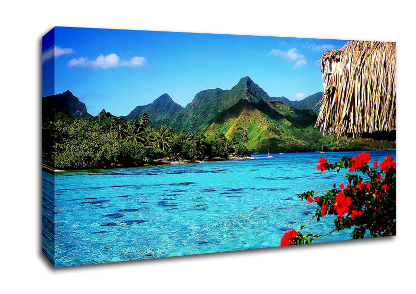 Paradise Island Bay Canvas Wall Art