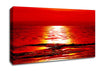 Orange Sun Trail Ocean Canvas Wall Art