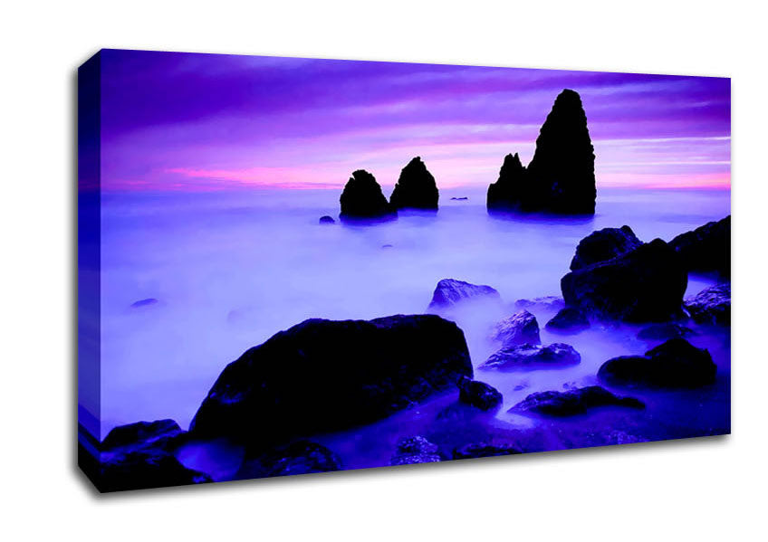 Lilac Ocean Mist Canvas Wall Art
