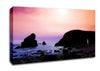 Peach Rock Sunset Canvas Wall Art