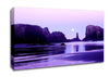 Lilac Moonlit Ocean Canvas Wall Art
