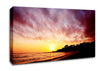 Ocean Path To The Mountain Sunset Canvas Wall Art