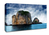 Ocean Island Storm Canvas Wall Art