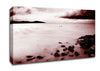 Misty Calm Ocean Rocks Canvas Wall Art
