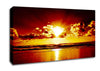 Orange Sunrise Ocean Canvas Wall Art