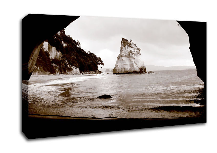 Oceans Gateway Chocolate Canvas Wall Art