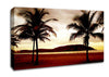 Beach Palmtree Mountain View Canvas Wall Art