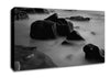 Ocean Rock Serenity B n W Canvas Wall Art